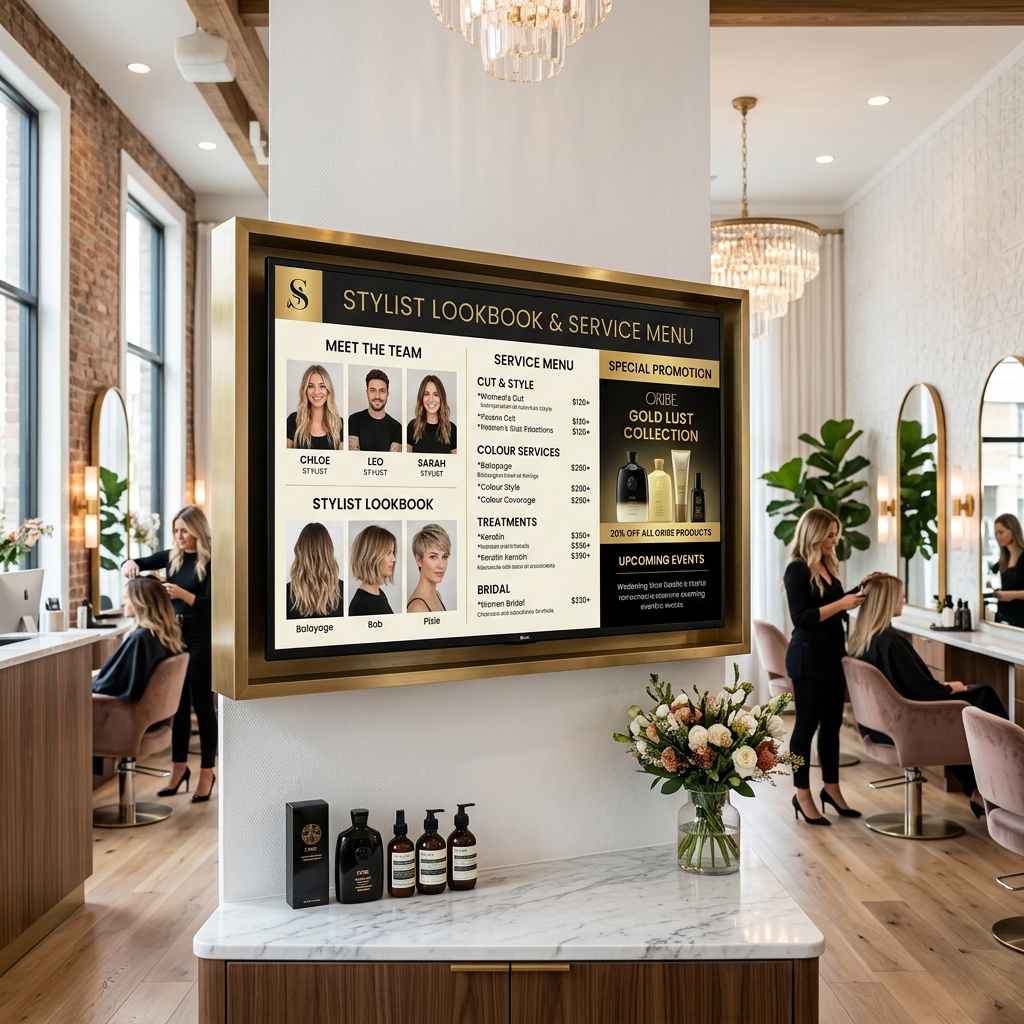 High-End Aesthetic Signage Display